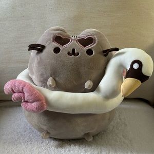 Pusheen Swan Floatie with heart glasses
